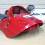 2000 Polaris Virage TX 1200 Red Engine Shroud COver with LH and RH Mirror Set 5433589-310 2631972-070 2631973-070
